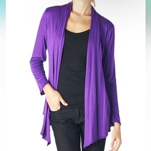 82 Days Women’s Casual Lightweight Long Sleeve Open Front Cardigan